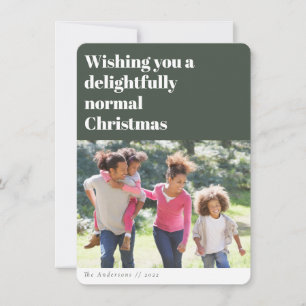 Grappige Kerstfoto Feestdagenkaart