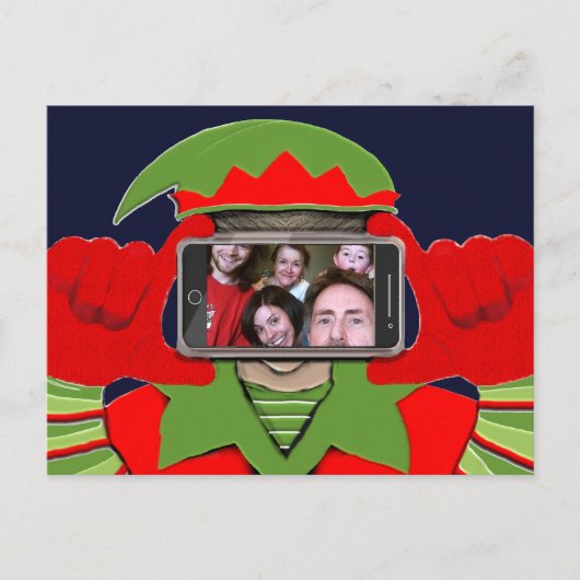 Grappige kerstfoto feestdagenkaart (Voorkant)