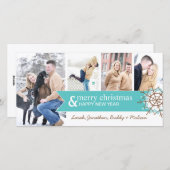 Grappige kerstfotokaart feestdagenkaart (Voorkant / Achterkant)