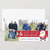 Grappige kerstfotokaart feestdagenkaart (Voorkant / Achterkant)
