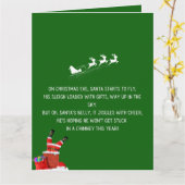 Grappige kerstgedichten over cartoon Sinterklaas Kaart (Gele Bloem)