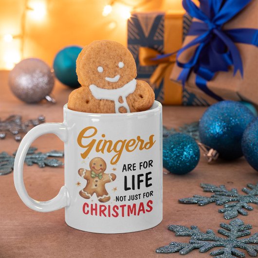 Grappige Kerstgrap Roodharigen Foto Kerstmis Koffiemok