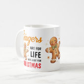 Grappige Kerstgrap Roodharigen Foto Kerstmis Koffiemok (Voorkant links)