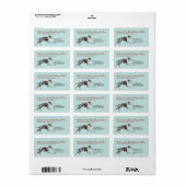 Grappige Kerstgroeten voor Great Dane Etiket (Full Sheet)