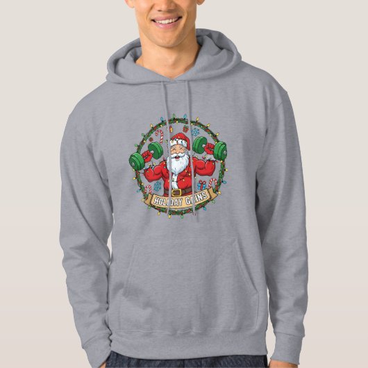 GRAPPIGE KERSTGYM T-SHIRT  (Voorkant)