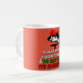 grappige kersthaai schattig koffiemok (Voorkant links)