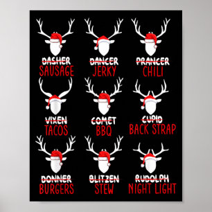 Grappige Kerstherten Jacht Jagers Allemaal Van Sin Poster