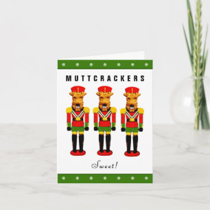 Grappige Kersthonden Feestdagen Kaart