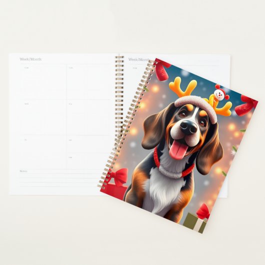 🎁Grappige Kersthonden Planner Kerstcadeau ✨ (Display)