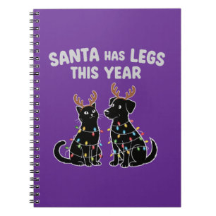 Grappige Kersthuisdiergrappen Sinterklaas heeft Notitieboek