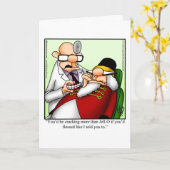 Grappige Kersthumor Wenskaart Kaart (Gele Bloem)