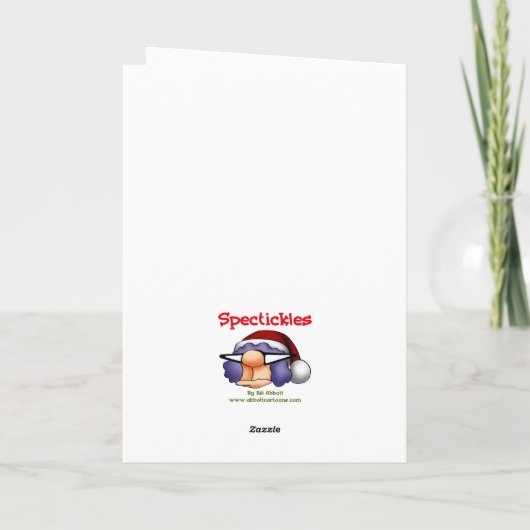 Grappige Kersthumor Wenskaart Kaart (Achterkant)