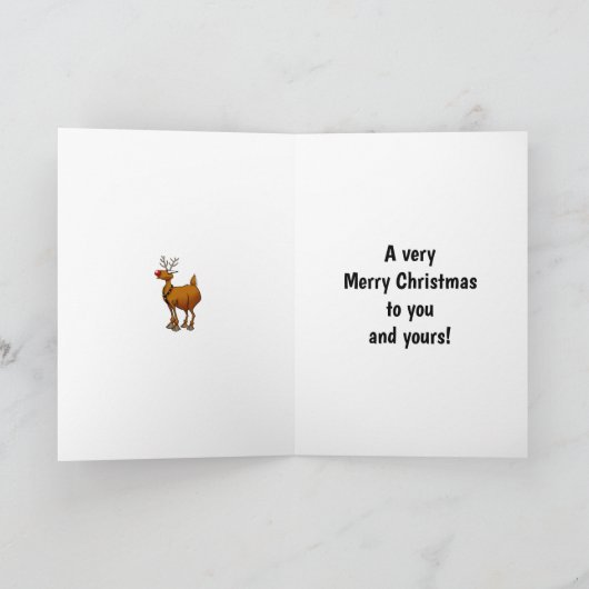 Grappige Kersthumor Wenskaart Kaart (Binnen)