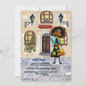 Grappige kerstinkopen kleine rekeningen groot gelu feestdagenkaart (Achterkant)