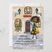 Grappige kerstinkopen kleine rekeningen groot gelu feestdagenkaart (Achterkant)