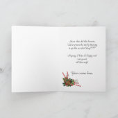 Grappige kerstkaart, chagrijnige kat feestdagen kaart (Binnen)