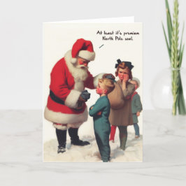 Grappige Kerstkaart - De Steenkool van de Kerstman Feestdagen Kaart