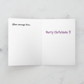 Grappige Kerstkaart - doe een Hert Feestdagen Kaart (Binnen)