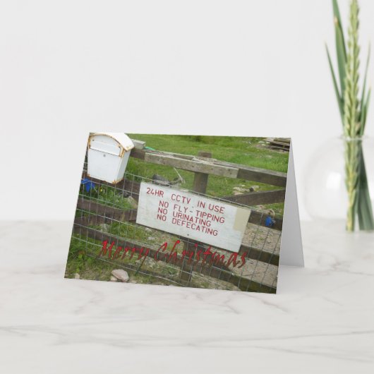 Grappige Kerstkaart Feestdagen Kaart (Voorkant)