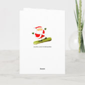 Grappige kerstkaart feestdagen kaart (Achterkant)