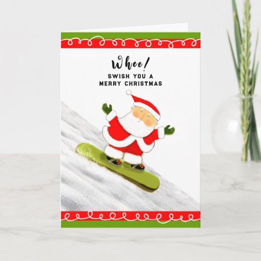 Grappige kerstkaart feestdagen kaart (Voorkant)