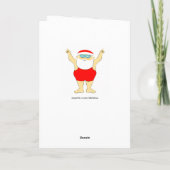 Grappige kerstkaart feestdagen kaart (Achterkant)
