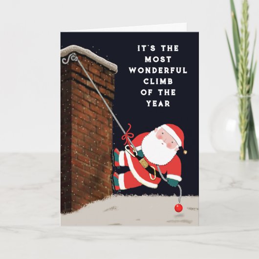 Grappige kerstkaart feestdagen kaart (Voorkant)