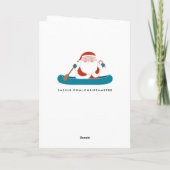 Grappige kerstkaart feestdagen kaart (Achterkant)