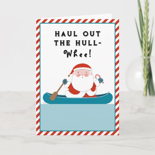 Grappige kerstkaart feestdagen kaart (Voorkant)