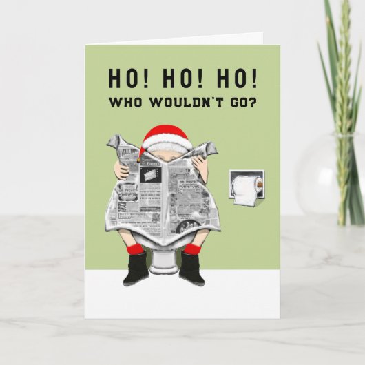 Grappige kerstkaart feestdagen kaart (Voorkant)