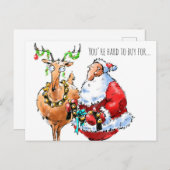 Grappige Kerstkaart Feestdagenkaart (Voorkant / Achterkant)