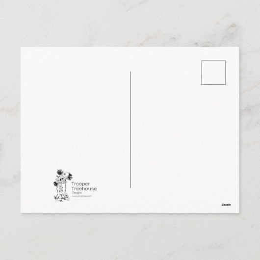 Grappige Kerstkaart Feestdagenkaart (Achterkant)