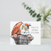 Grappige Kerstkaart Feestdagenkaart (Staand voorkant)