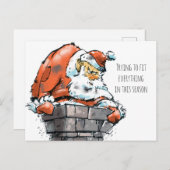 Grappige Kerstkaart Feestdagenkaart (Voorkant / Achterkant)