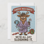 Grappige kerstkaart. feestdagenkaart (Voorkant)