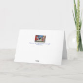 Grappige Kerstkaart, foto van 3 honden het bakken Feestdagen Kaart (Achterkant)