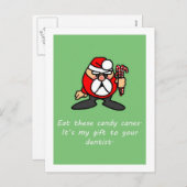 Grappige kerstkaart Grof Kerstman Feestdagenkaart (Voorkant / Achterkant)