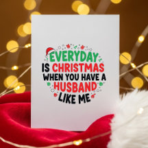 Grappige Kerstkaart Huwelijk Cadeau Van Man