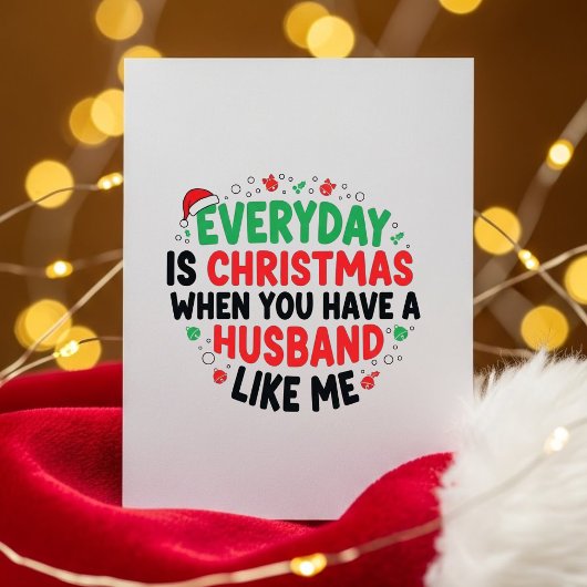 Grappige Kerstkaart Huwelijk Cadeau Van Man