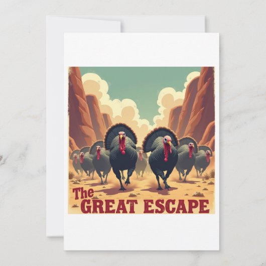 Grappige Kerstkaart - "Kerstmaal Verdediging" (Achterkant)