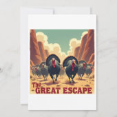 Grappige Kerstkaart - "Kerstmaaltijd Verdediging" (Achterkant)