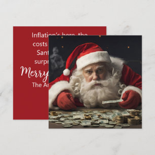Grappige Kerstkaart met Inflatie Rimpelgedicht