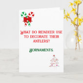 Grappige Kerstkaart met mop Kaart (Gele Bloem)