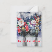 Grappige Kerstkaart met prettig kerstfeest vriende Notitiekaartje (Achterkant)