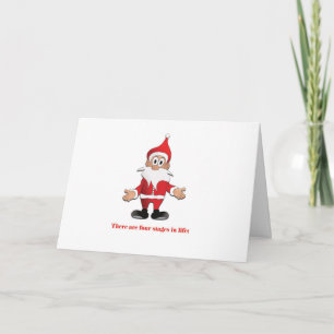 Grappige Kerstkaart met Santa Animatie Feestdagen Kaart
