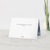 Grappige kerstkaart met vertraging kaart (Achterkant)