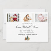 Grappige Kerstkaart Nieuwe Ouders Geboorteaankondi (Achterkant)