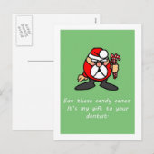 Grappige kerstkaart Rude Kerstman Feestdagenkaart (Voorkant / Achterkant)