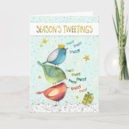 Grappige Kerstkaart - Seizoenen Tweetings Feestdagen Kaart