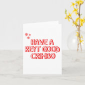 Grappige kerstkaart uit Yorkshire Kaart (Gele Bloem)